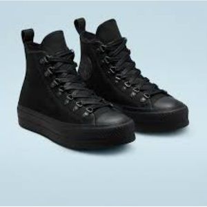 Black Platform Hightop Converse